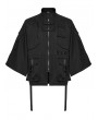 Punk Rave Black Gothic Punk Functional Loose Sleeve Jacket for Men