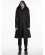 Punk Rave Black Dark Gothic Punk Functional Hooded Jacket for Men