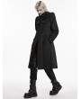 Punk Rave Black Dark Gothic Punk Functional Hooded Jacket for Men