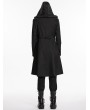 Punk Rave Black Dark Gothic Punk Functional Hooded Jacket for Men