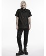 Punk Rave Black Hardcore Punk Metal Gothic Shirt for Men