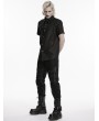 Punk Rave Black Hardcore Punk Metal Gothic Shirt for Men