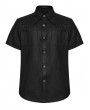 Punk Rave Black Hardcore Punk Metal Gothic Shirt for Men