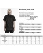 Punk Rave Black Hardcore Punk Metal Gothic Shirt for Men