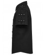 Punk Rave Black Gothic Men's Punk Hardcore Shirt with Studs and Rings