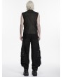 Punk Rave Black Dark Gothic Punk Functional Vest for Men