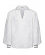 Punk Rave White Gothic Retro Embroidered Loose Puff Sleeve Shirt for Men