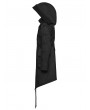 Punk Rave Black Gothic Punk Warrior Hooded Jacket for Men
