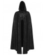 Punk Rave Black Gothic Night Bat Wing Hooded Cloak for Men