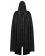 Punk Rave Black Gothic Night Bat Wing Hooded Cloak for Men