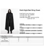 Punk Rave Black Gothic Night Bat Wing Hooded Cloak for Men