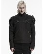 Punk Rave Black Gothic Punk Functional Future Armor Coat for Men