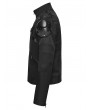 Punk Rave Black Gothic Punk Functional Future Armor Coat for Men