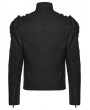 Punk Rave Black Gothic Punk Functional Future Armor Coat for Men