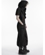 Punk Rave Black Wasteland Gothic Hooded Irregular Cape Vest for Men