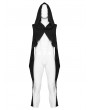 Punk Rave Black Wasteland Gothic Hooded Irregular Cape Vest for Men