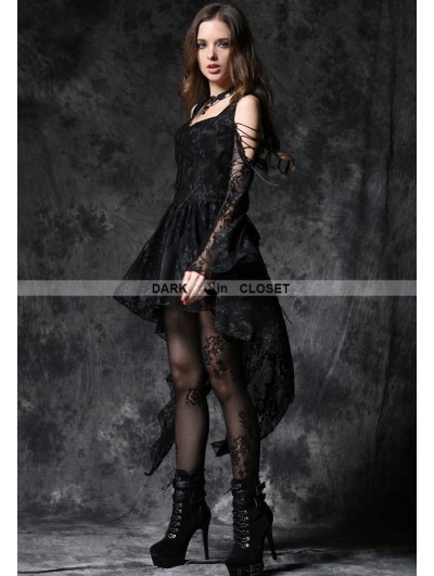 black dress with lace