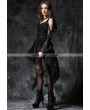 Dark in Love Black Off-the-Shoulder Long Sleeves High-Low Lace Gothic Dress