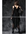 Dark in Love Black Off-the-Shoulder Long Sleeves High-Low Lace Gothic Dress