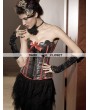 Sequined Black and Red Fashion Overbust Corset