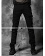 Punk Rave  Black Gothic Punk Rivets Pants for Men