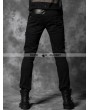 Punk Rave  Black Gothic Punk Rivets Pants for Men