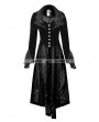 Punk Rave Vintage Black Velvet Gothic Long Coat for Women