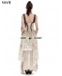 Punk Rave Asymmetrical Hem Lace Do Old Steampunk Dress