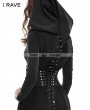 Punk Rave Black Buckle Loops Steampunk Girdle