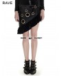 Punk Rave Black Steampunk Flounce Skirt