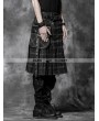 Punk Rave Plaid Gothic Punk Skirt for Men