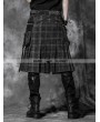 Punk Rave Plaid Gothic Punk Skirt for Men