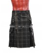 Punk Rave Plaid Gothic Punk Skirt for Men