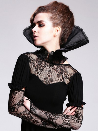 Devil Fashion Black Gothic Queen Style Collar for Women