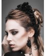 Devil Fashion Black Rose Lace Romantic Gothic Headdress for Women