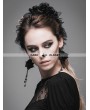 Devil Fashion Black Rose Lace Romantic Gothic Headdress for Women