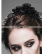 Devil Fashion Black Rose Lace Romantic Gothic Headdress for Women