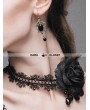 Devil Fashion Black Rose Romantic Gothic Necklace for Women
