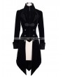 Devil Fashion Black Vintage Gothic Swallow Tail Jacket for Women