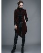 Devil Fashion Wine Red Vintage Gothic Swallow Tail Jacket for Women