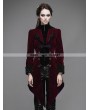 Devil Fashion Red Vintage Gothic Swallow Tail Jacket for Women