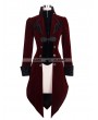 Devil Fashion Red Vintage Gothic Swallow Tail Jacket for Women