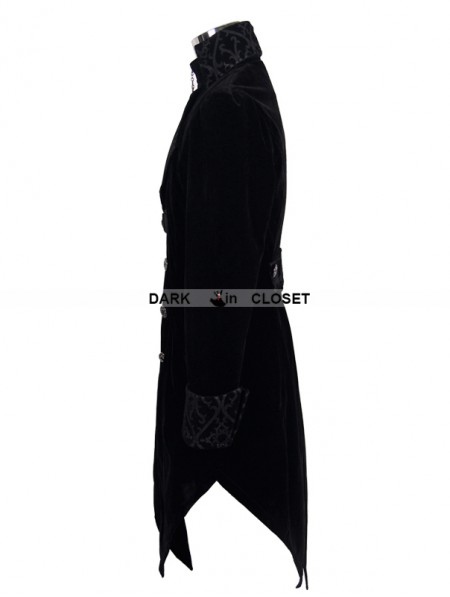 Devil Fashion Black Vintage Gothic Swallow Tail Jacket for Men ...