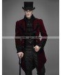 Devil Fashion Red Vintage Gothic Swallow Tail Jacket for Men