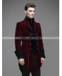 Devil Fashion Red Vintage Gothic Swallow Tail Jacket for Men