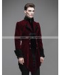 Devil Fashion Red Vintage Gothic Swallow Tail Jacket for Men