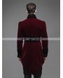 Devil Fashion Red Vintage Gothic Swallow Tail Jacket for Men