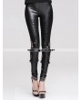 Devil Fashion Black Skull Rivet Gothic Punk Legging for Women