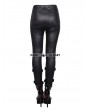 Devil Fashion Black Skull Rivet Gothic Punk Legging for Women