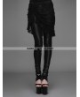 Devil Fashion Black Gothic Lace Tassel Skirt Legging for Women